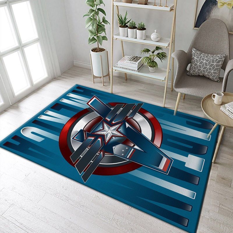 Deschea Captain America Marvel Area Rug And