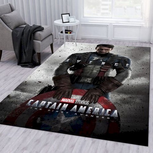 Deschea Captain America The First Avenger Movie Area Rug Area Rug