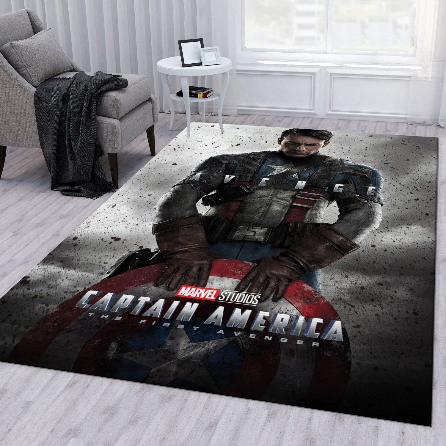 Deschea Captain America The First Avenger Rug – Custom Size And Printing