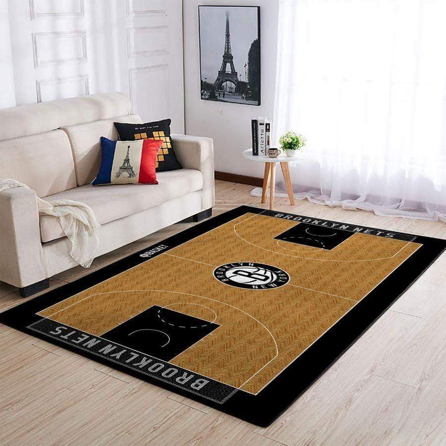 Deschea Carolina Hurricanes Nhl Team Logo Grey Wooden Style Nice Gift Rectangle Area Rug