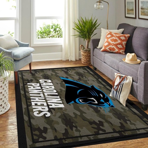 Deschea Carolina Panthers Area No2371 Rug Area Rug