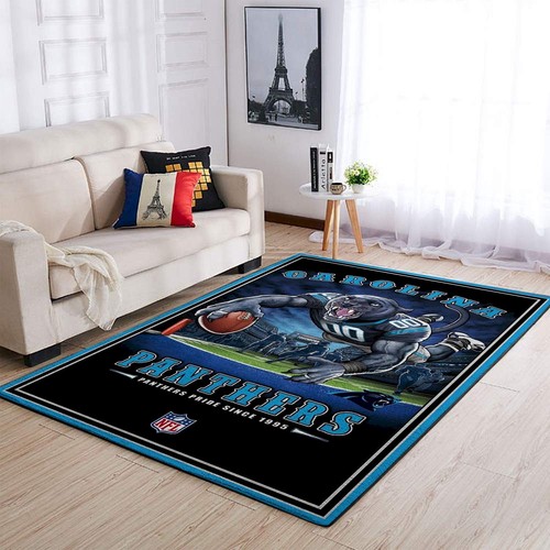 Deschea Carolina Panthers Area No2392 Rug Area Rug