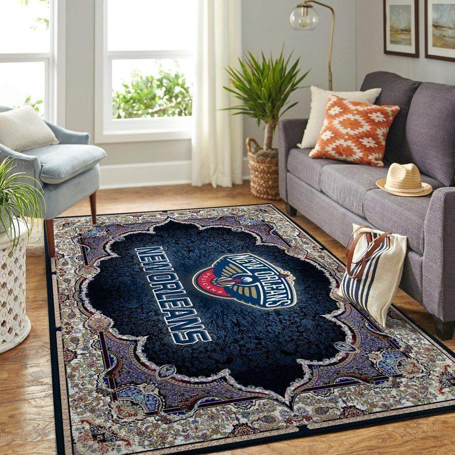 Deschea Carolina Panthers Area Rug Nfl Football Team Logo Rug 1912218