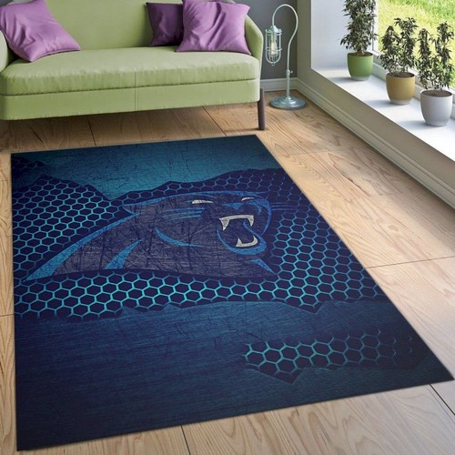 Deschea Carolina Panthers Logo Nfl Nfl Area Rug For Gift Rug