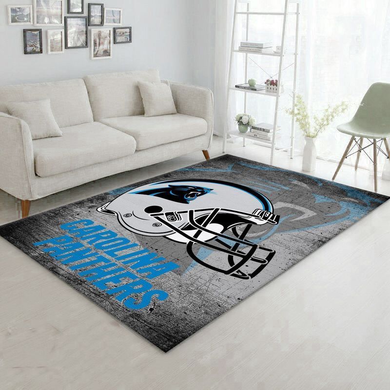 Deschea Carolina Panthers Nfl Football 23 Area Rug And