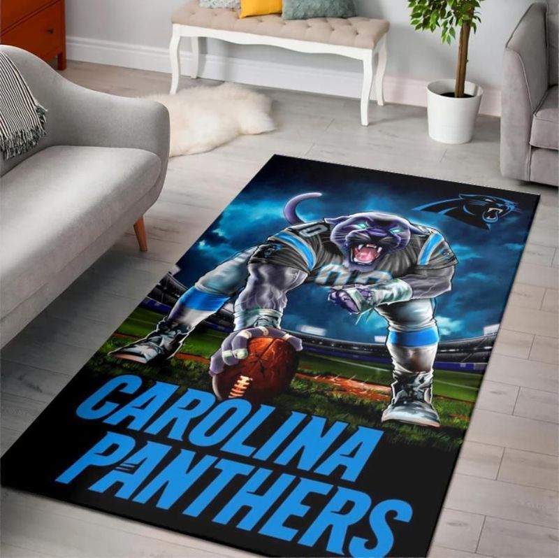 Deschea Carolina Panthers Nfl Football 24 Area Rug And