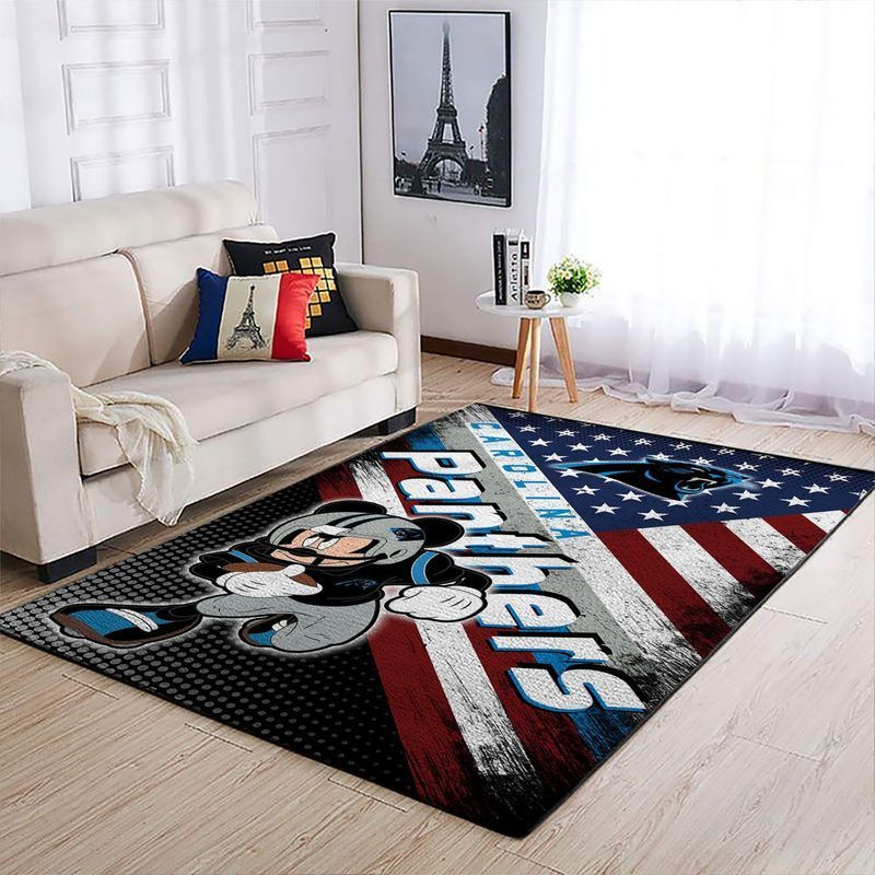 Deschea Carolina Panthers Nfl Football 36 Area Rug And