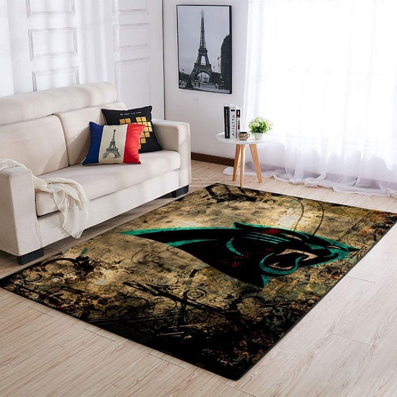 Deschea Carolina Panthers Nfl Football 39 Area Rug And