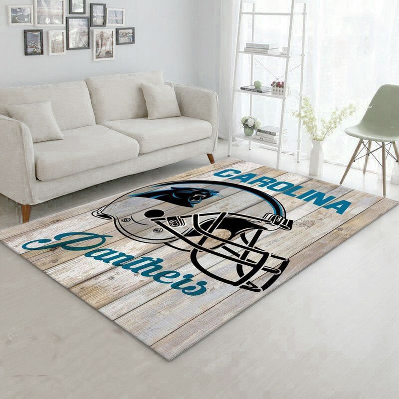 Deschea Carolina Panthers Nfl Football 41 Area Rug And