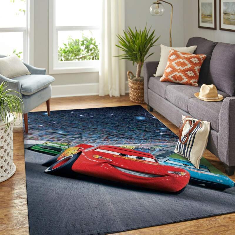 Deschea Cars-disney Movie Living Room Area Rug