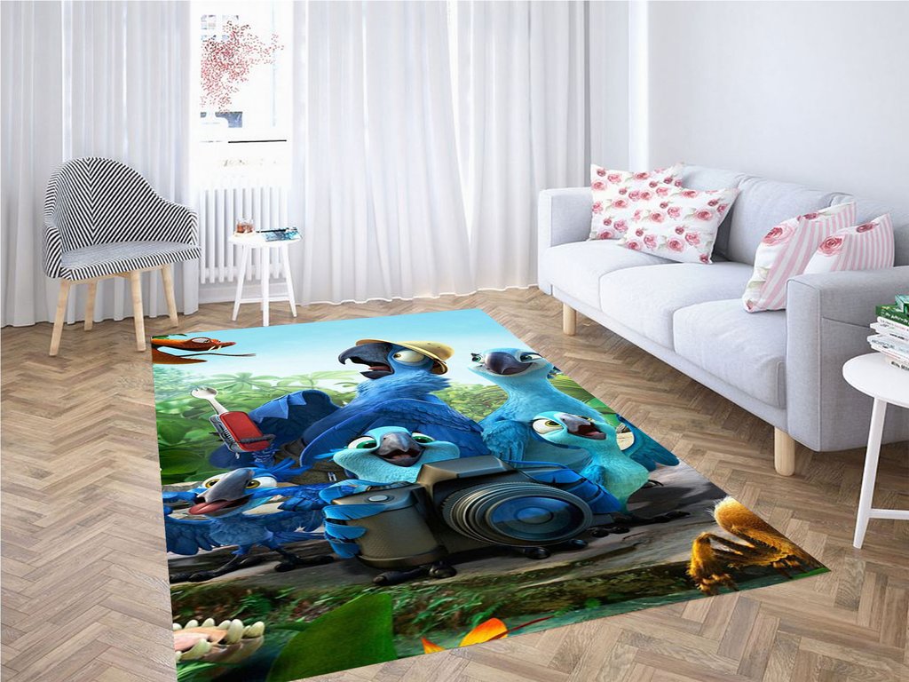 Deschea Cartoon Wallpapers Living Room Modern Carpet Rug