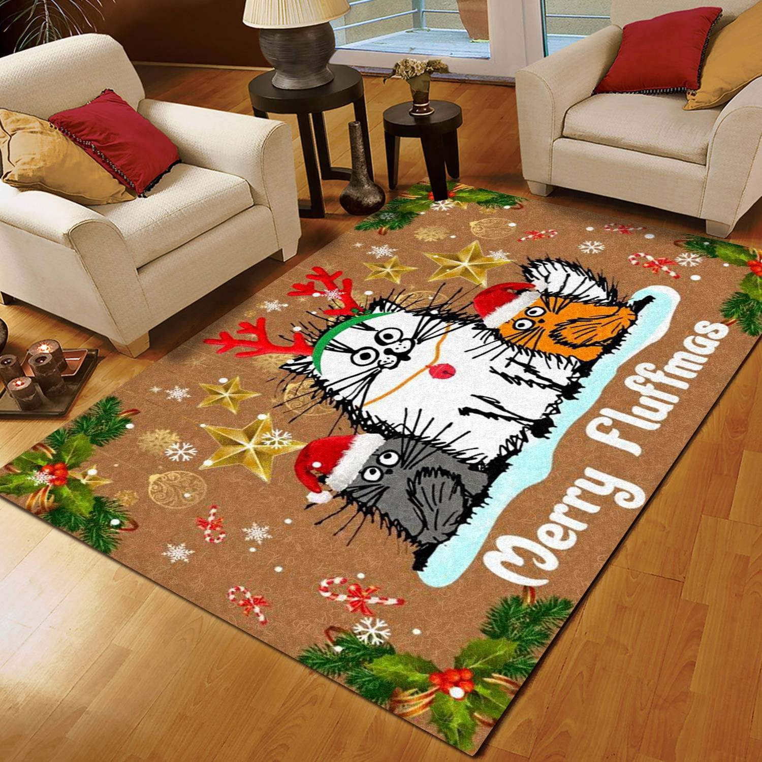 Deschea Cat Christmas Limited Edition Rug