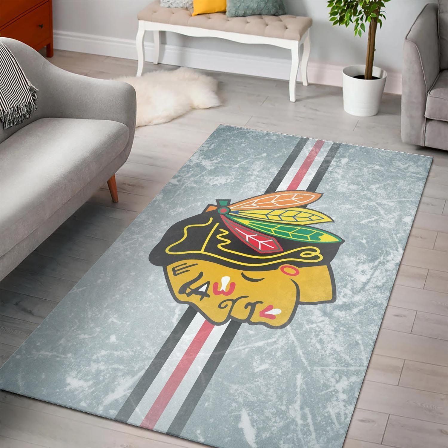 Deschea Chicago Blackhawks Area Rugs Nhl Hockey Team Logo 2002207