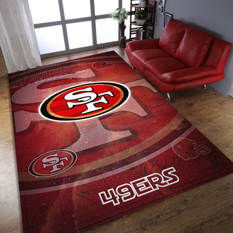 Deschea Chicago Bulls Nba Team Logo Wooden Style Nice Gift Rectangle Area Rug