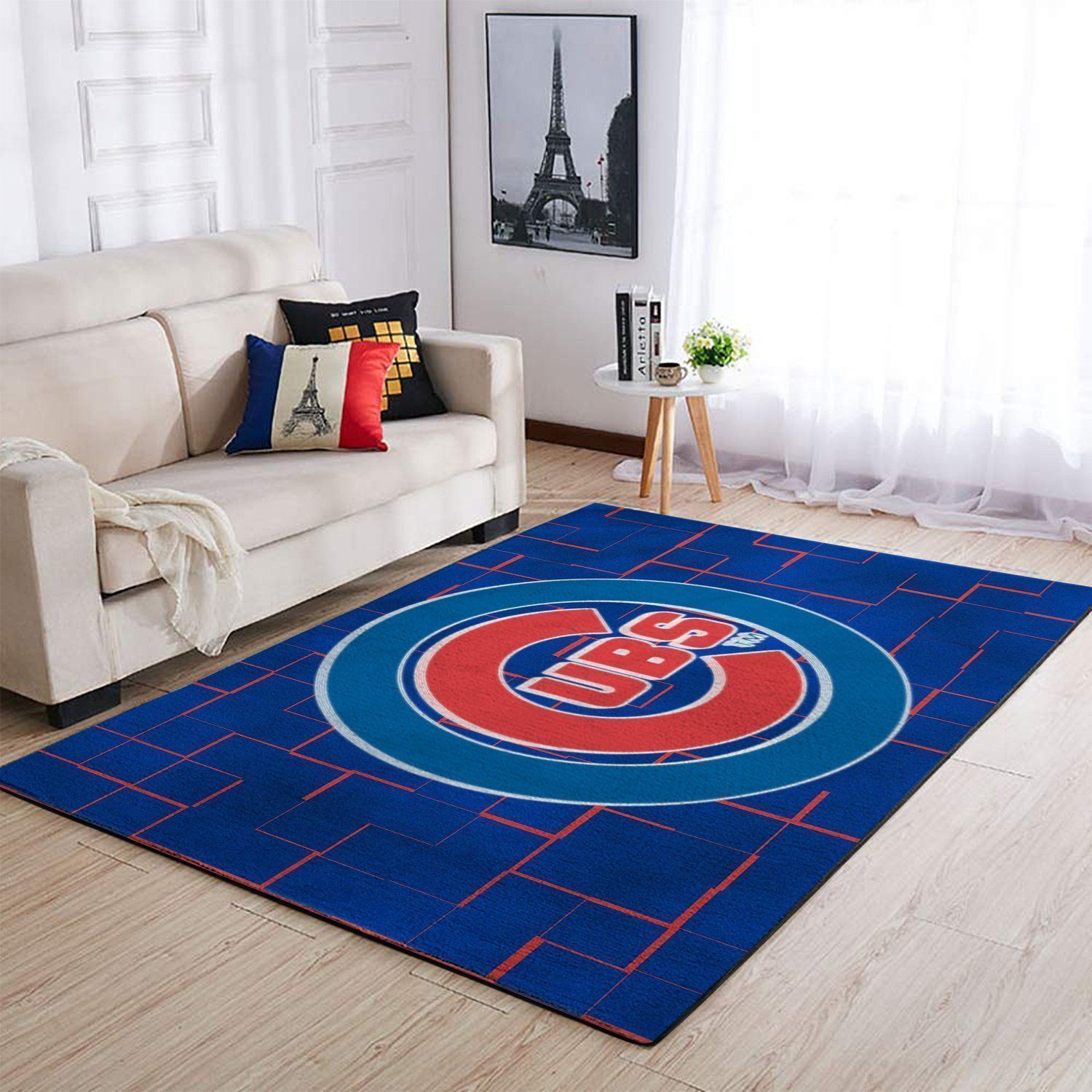 Deschea Chicago Cubs Area Rug Mlb Baseball Team Logo V961