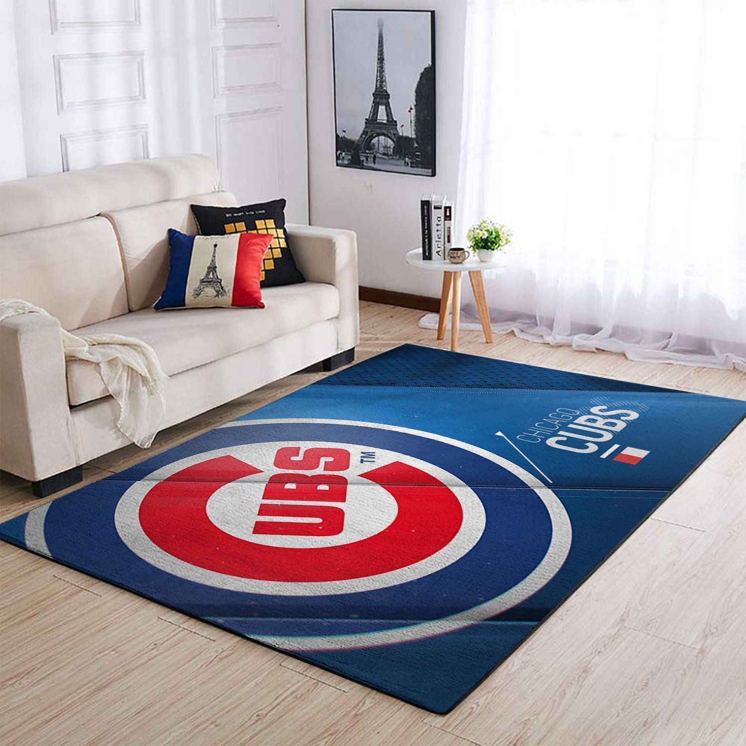 Deschea Chicago Cubs Area Rug Mlb Baseball Team Logo V962