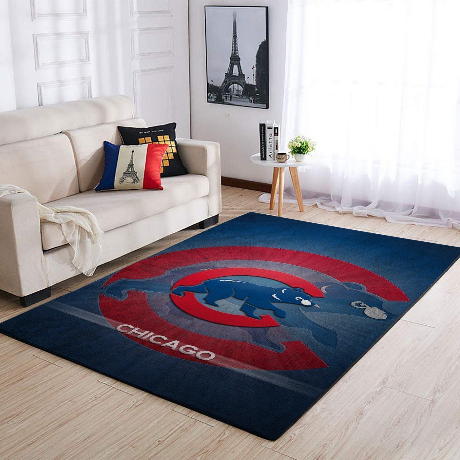 Deschea Chicago Cubs Area Rug Mlb Baseball Team Logo V964