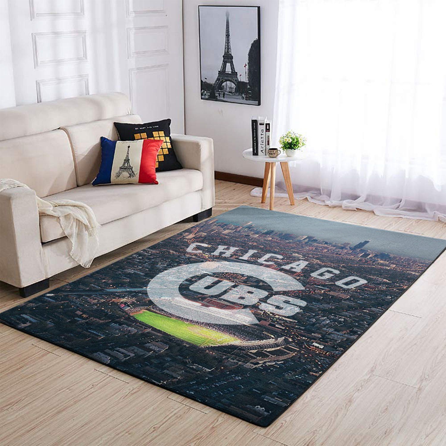 Deschea Chicago Cubs Area Rug Mlb Baseball Team Logo V967