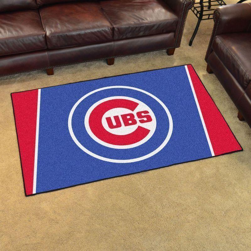 Deschea Chicago Cubs Area Rug Mlb Baseball Team Logo V968