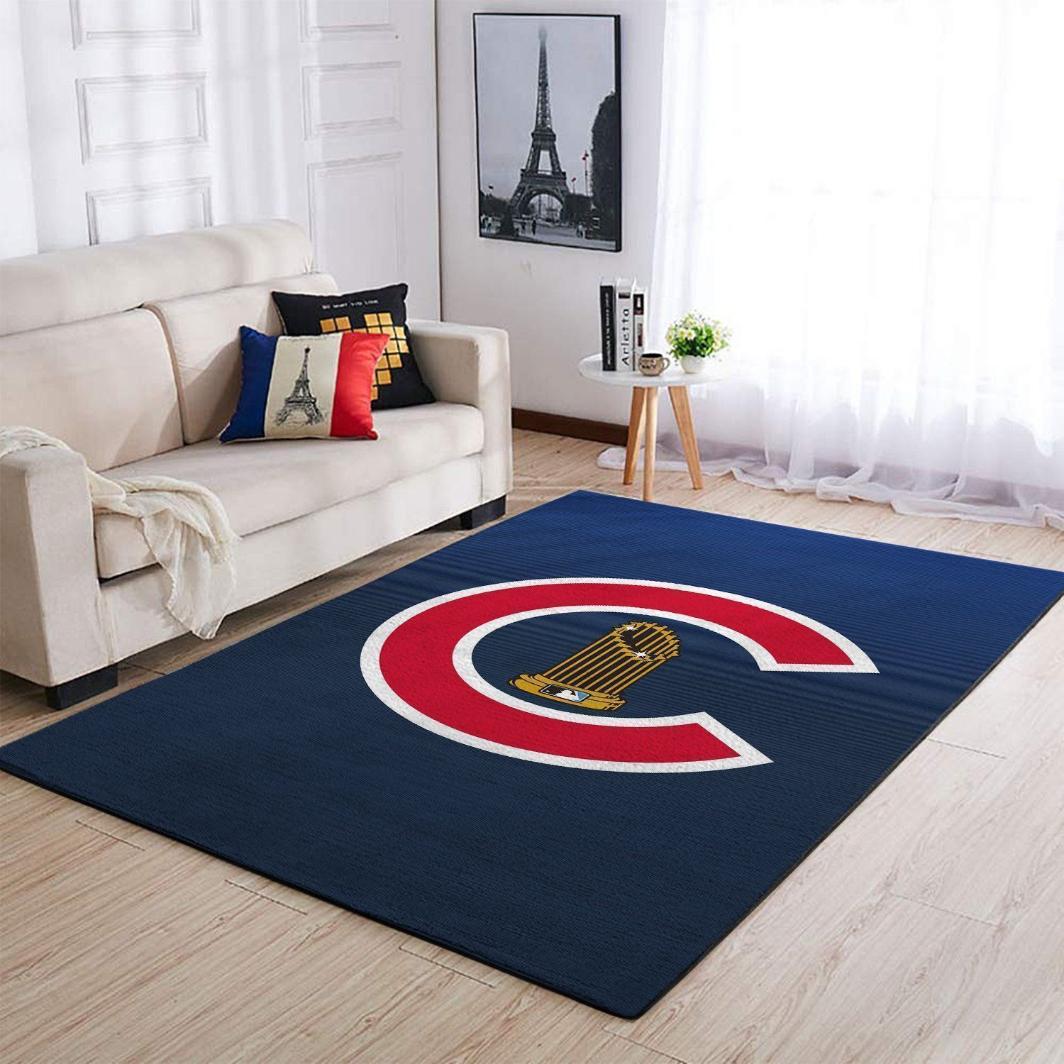 Deschea Chicago Cubs Area Rug Mlb Baseball Team Logo V971