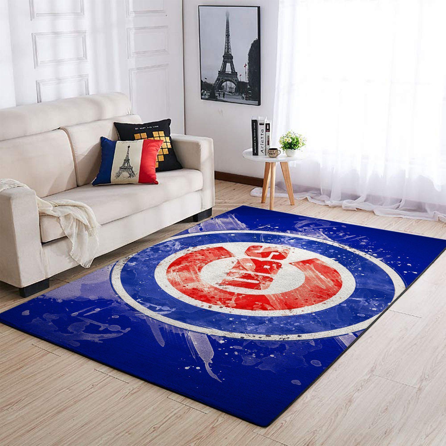 Deschea Chicago Cubs Area Rug Mlb Baseball Team Logo V972