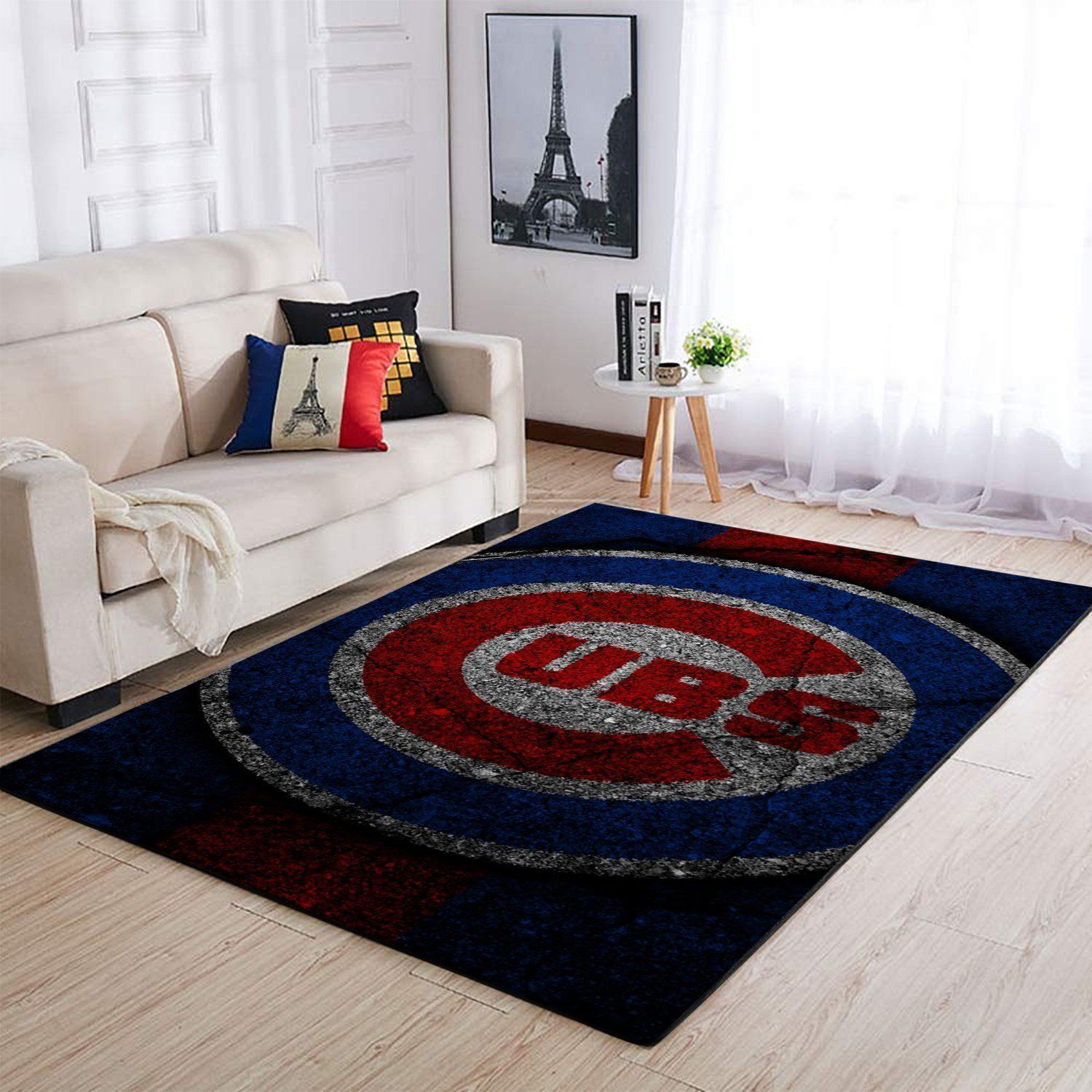 Deschea Chicago Cubs Area Rug Mlb Baseball Team Logo V973