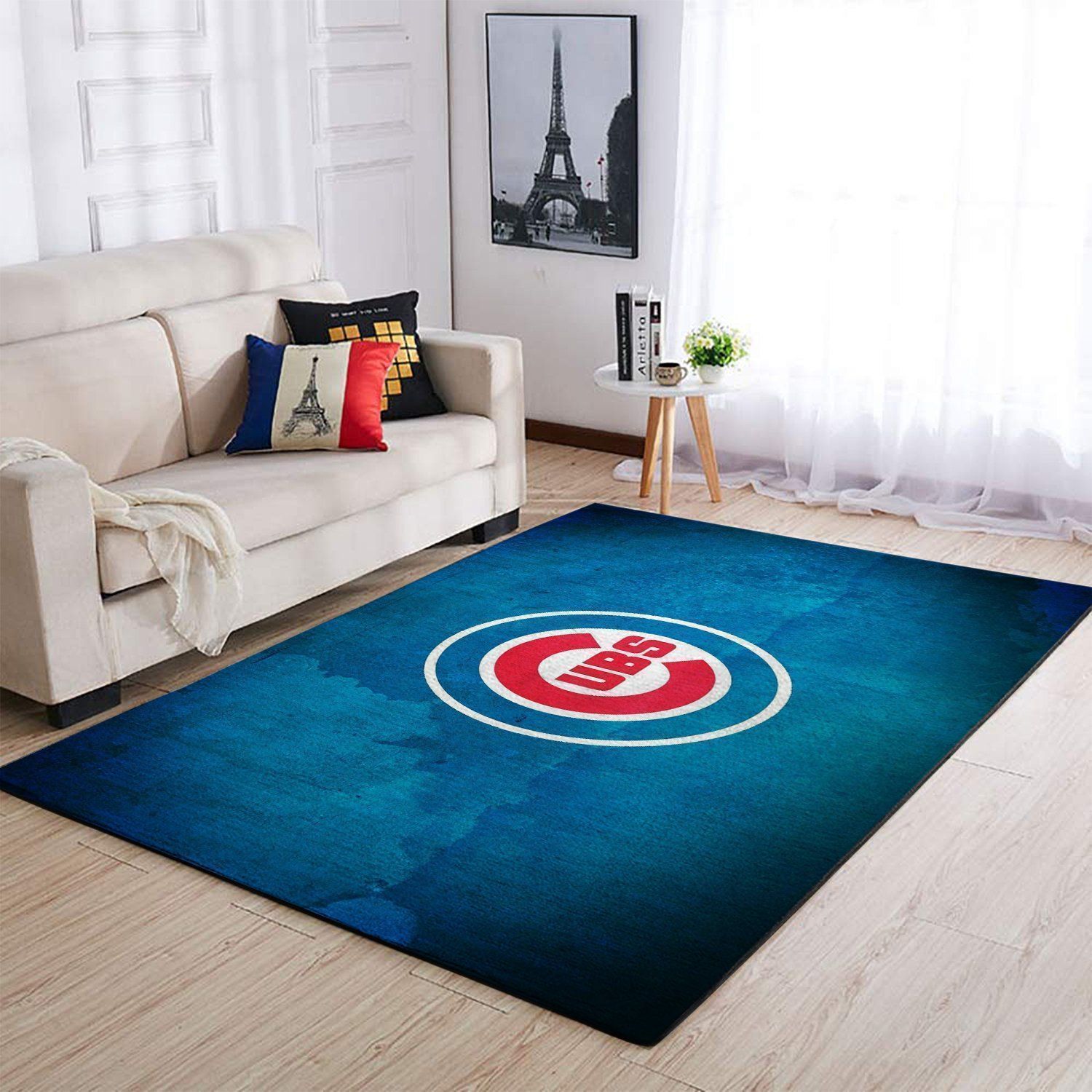 Deschea Chicago Cubs Area Rug Mlb Baseball Team Logo V978