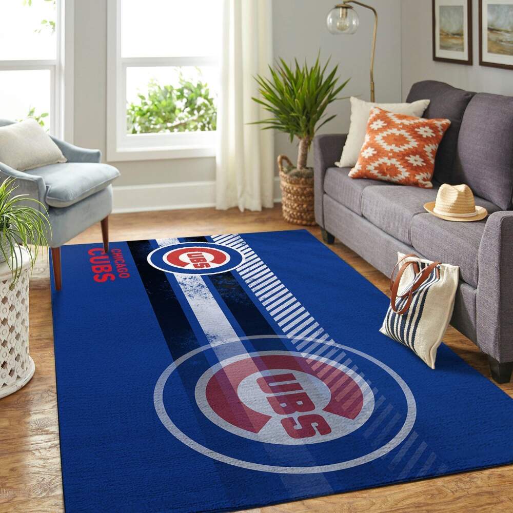 Deschea Chicago Cubs Mlb Area Rugs Team Logo Sports