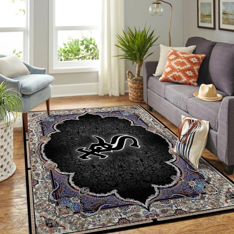 Deschea Chicago White Sox Area Rug Mlb Baseball Team Logo V596