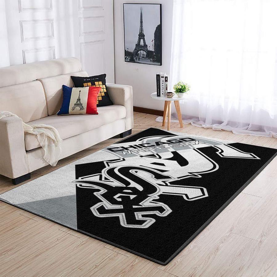 Deschea Chicago White Sox Area Rug Mlb Baseball Team Logo V598