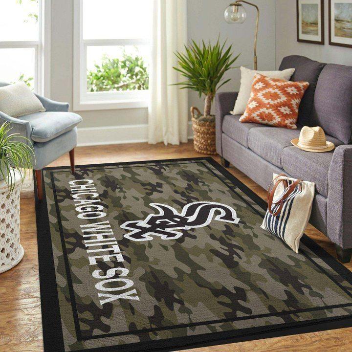 Deschea Chicago White Sox Area Rug Mlb Baseball Team Logo V599