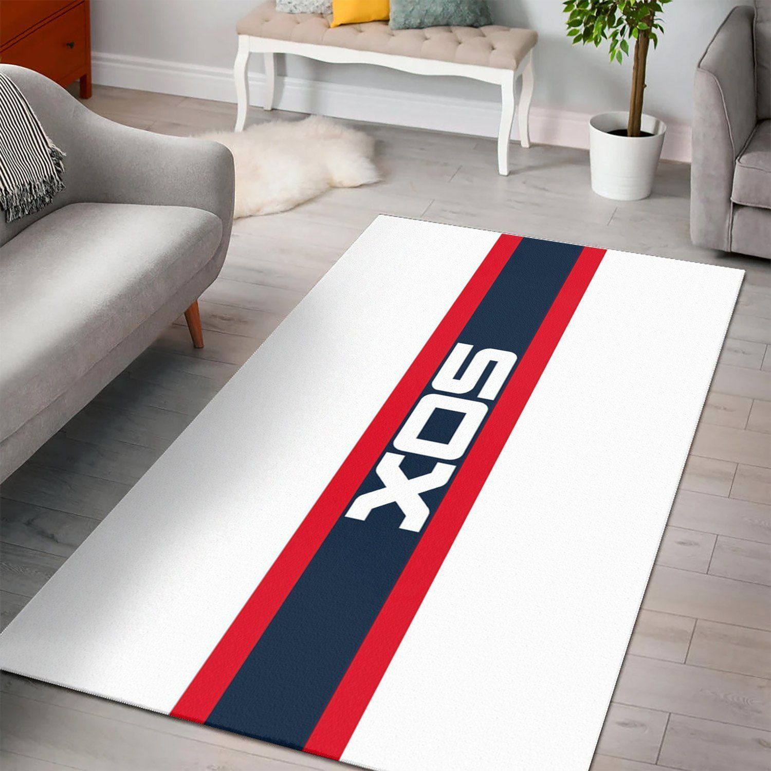 Deschea Chicago White Sox Area Rug Mlb Baseball Team Logo V603