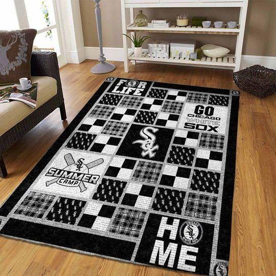 Deschea Chicago White Sox Area Rug Mlb Baseball Team Logo V606