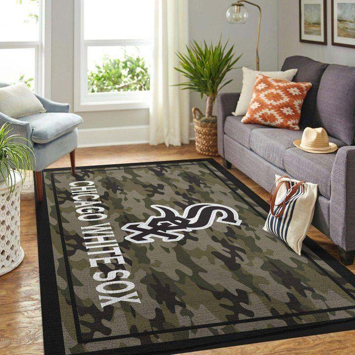 Deschea Chicago White Sox Area Rug Mlb Baseball Team Logo V608