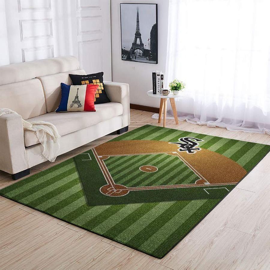 Deschea Chicago White Sox Area Rug Mlb Baseball Team Logo V616