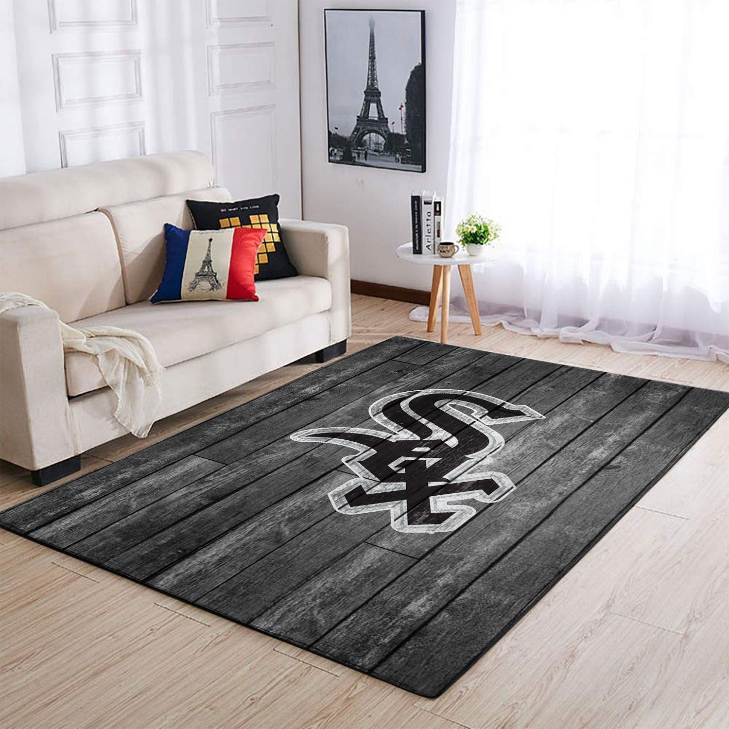 Deschea Chicago White Sox Mlb Area Rugs Baseball Team Logo Wooden