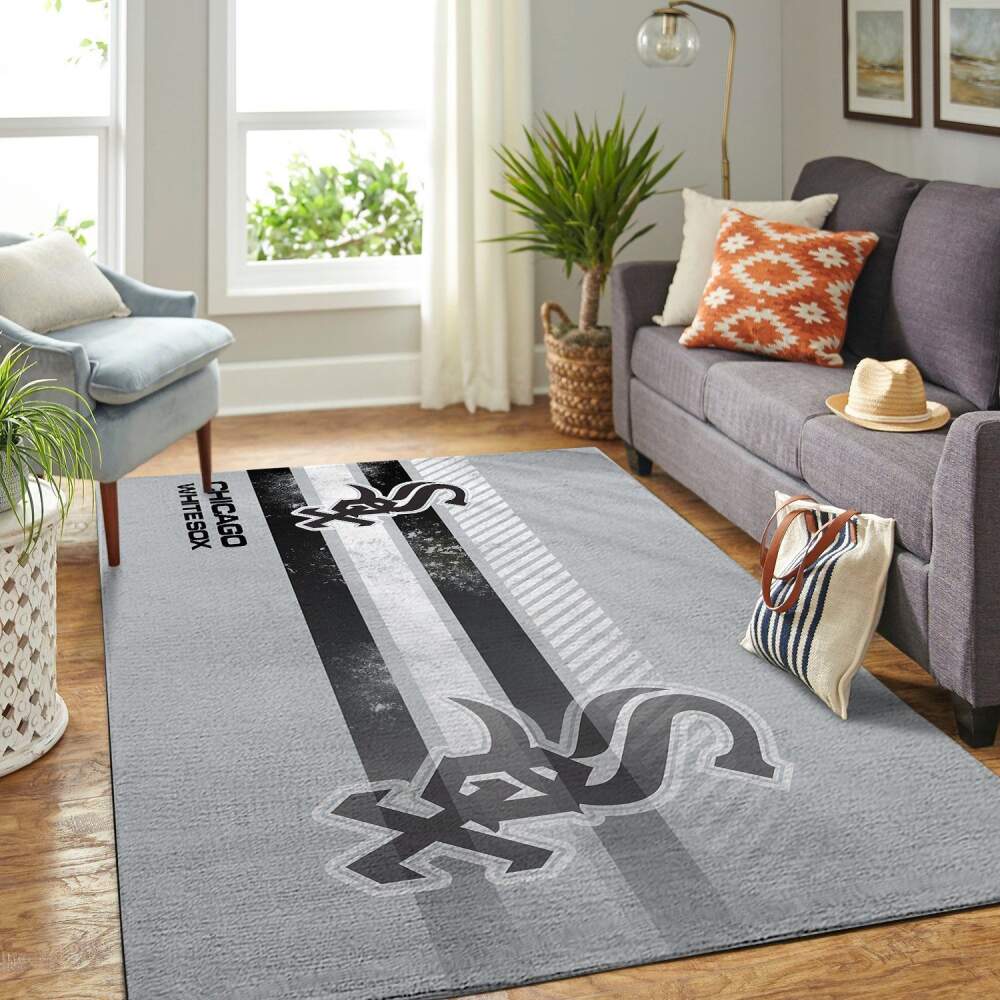 Deschea Chicago White Sox Mlb Area Rugs Team Logo Sports