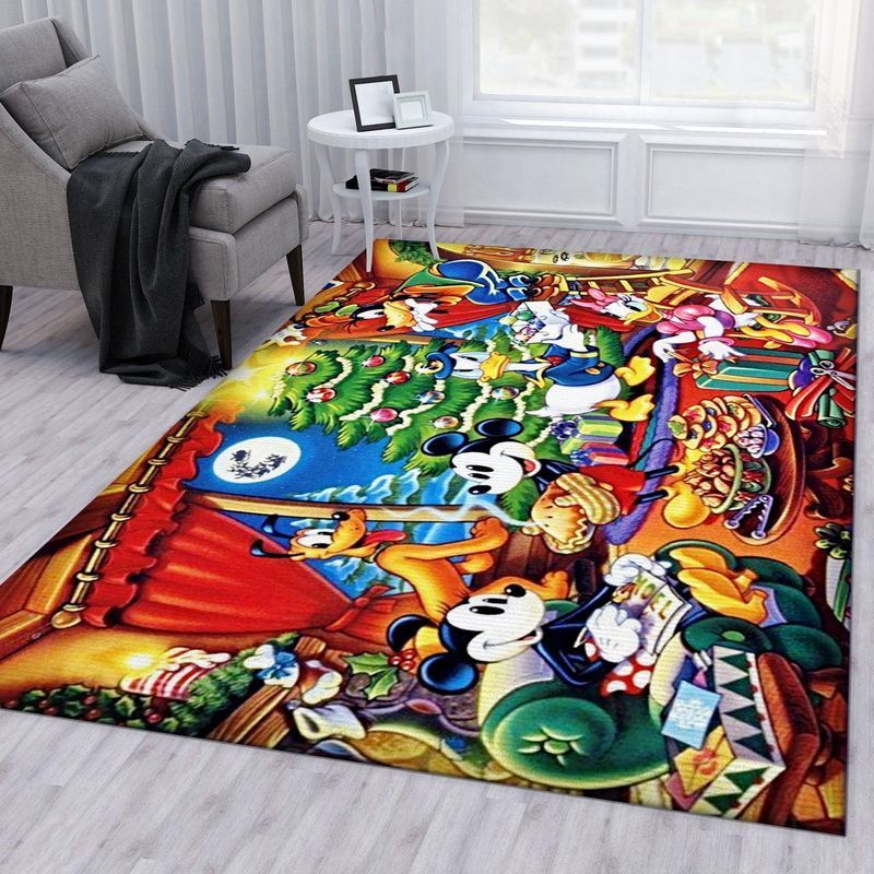 Deschea Christmas Disney Holiday Area Rug  Bed Room Regtangle