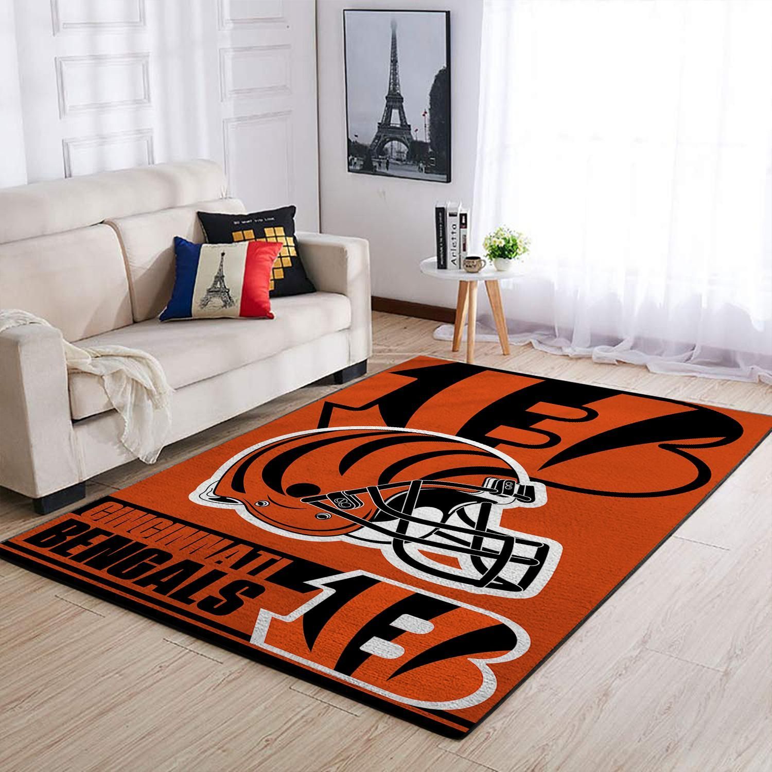 Deschea Cincinnati Bengals Living Room Area Rug