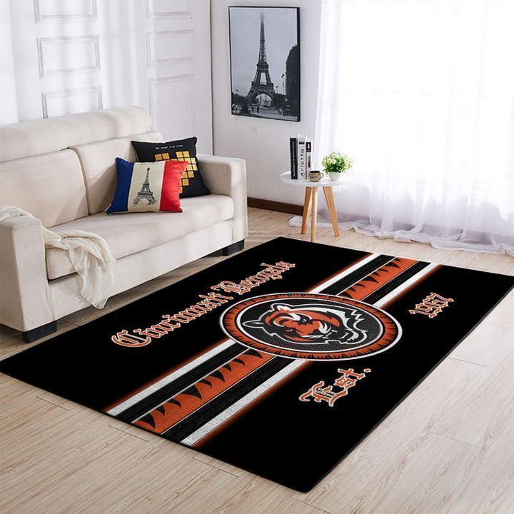 Deschea Cincinnati Bengals Living Room Area Rug