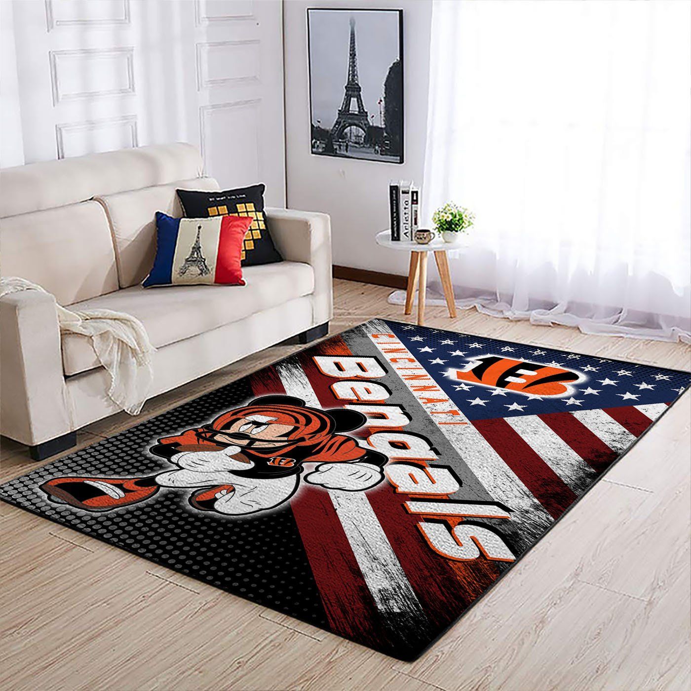 Deschea Cincinnati Bengals Living Room Area Rug