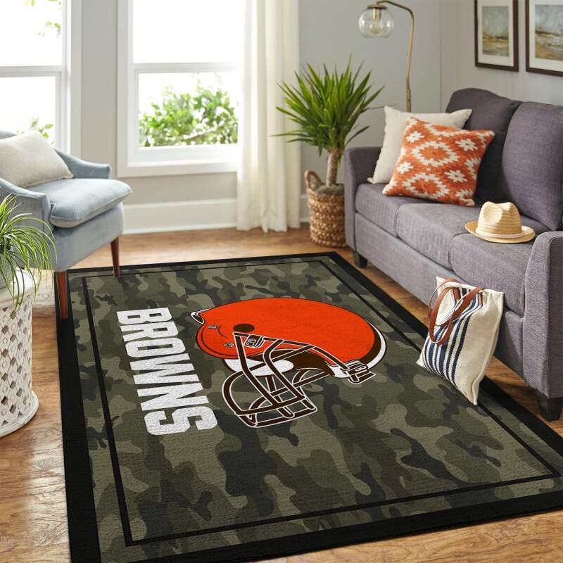 Deschea Cleveland Browns Living Room Area Rug