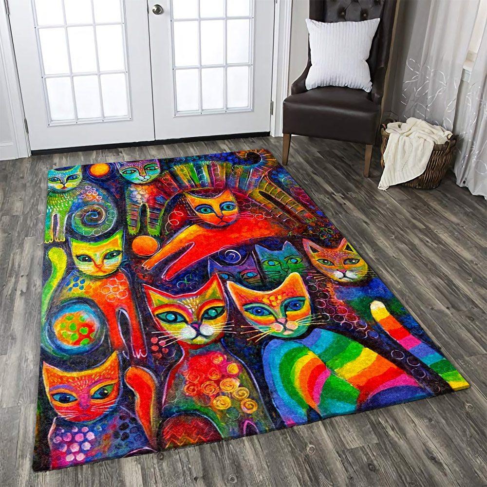 Deschea Colorful Cat Limited Edition Rug