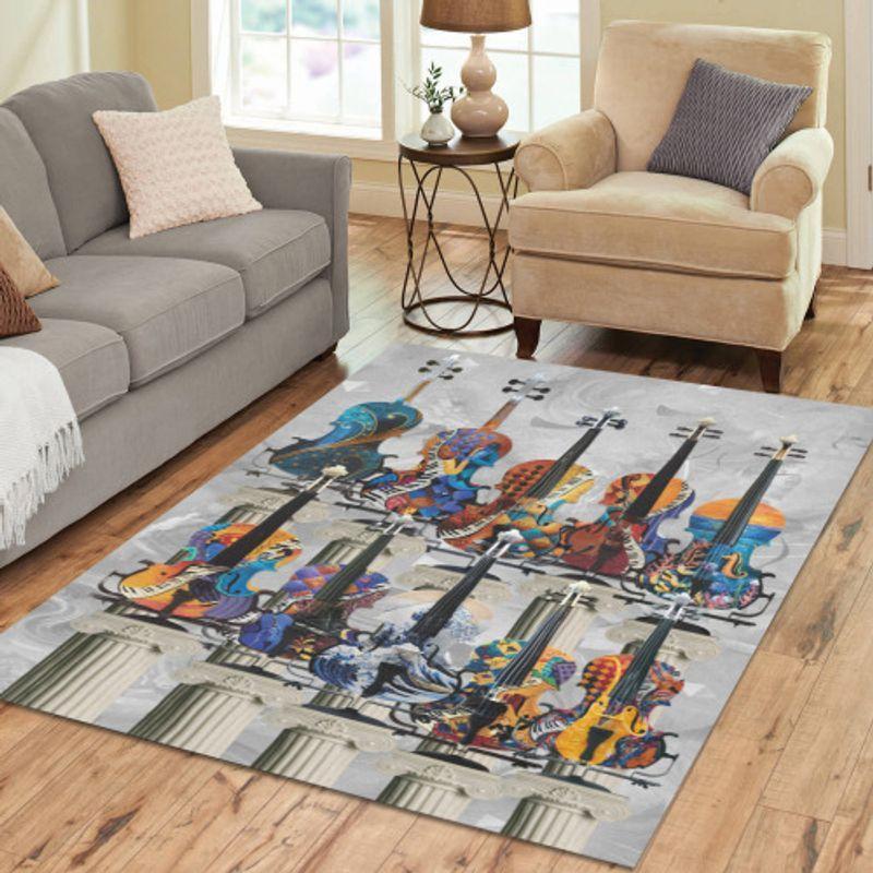 Deschea Colorful Violin Limited Edition Rug