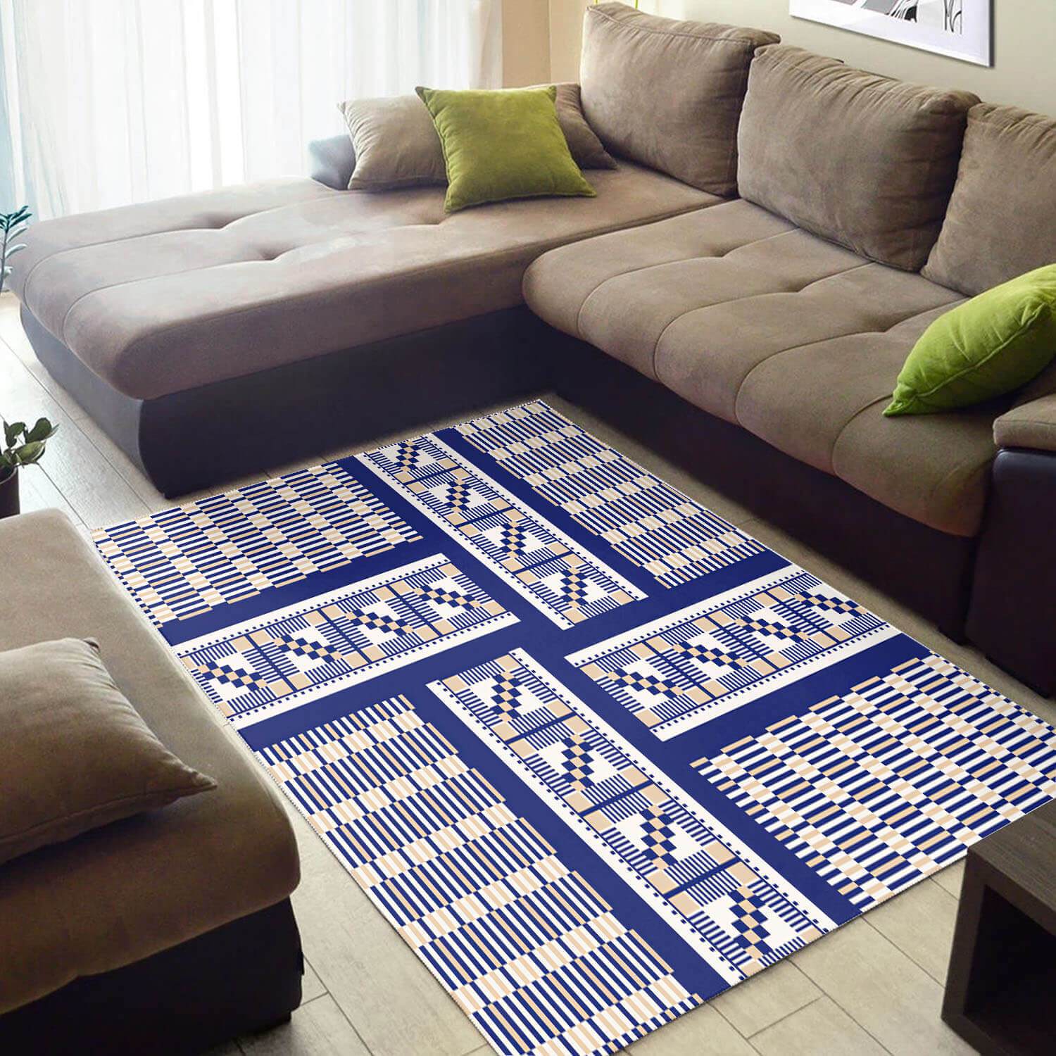 Deschea Cool African Amazing American Art Afrocentric Pattern Large House Rug