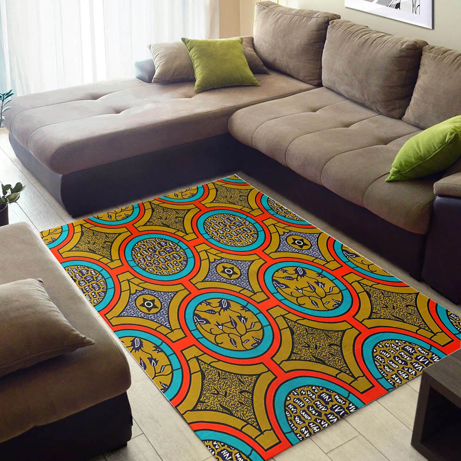 Deschea Cool African Style Perfect Afrocentric Pattern Art Large Inspired Home Rug