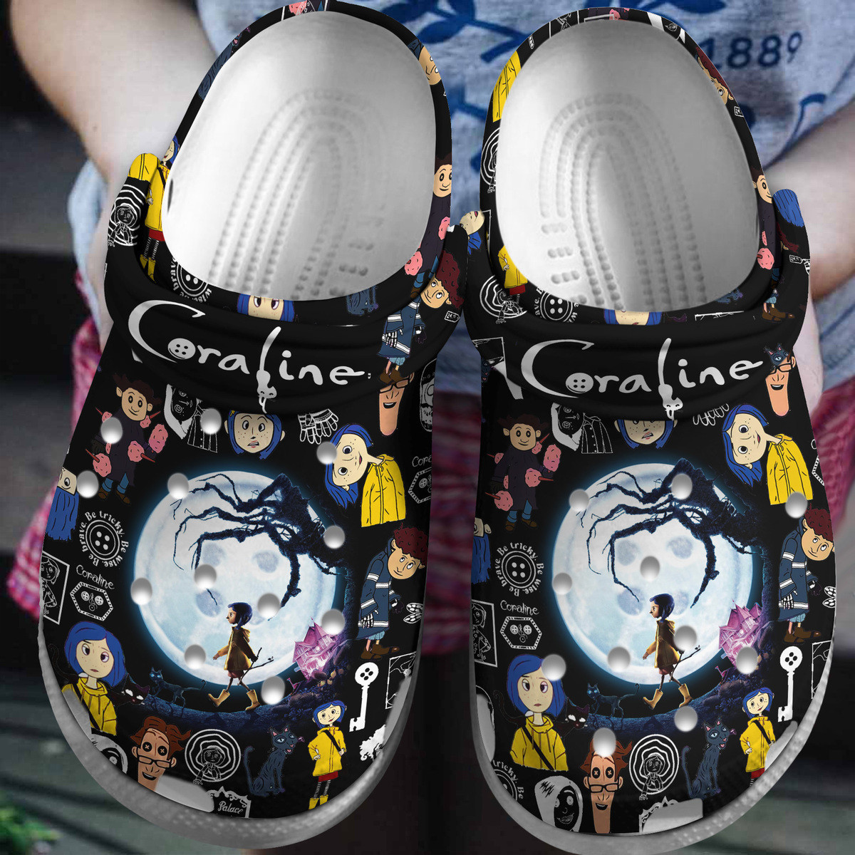 Deschea  Corpse Bride Movie Crocs Crocband Clogs Shoes Comfortable For Men Women and Kids BM1411-1349