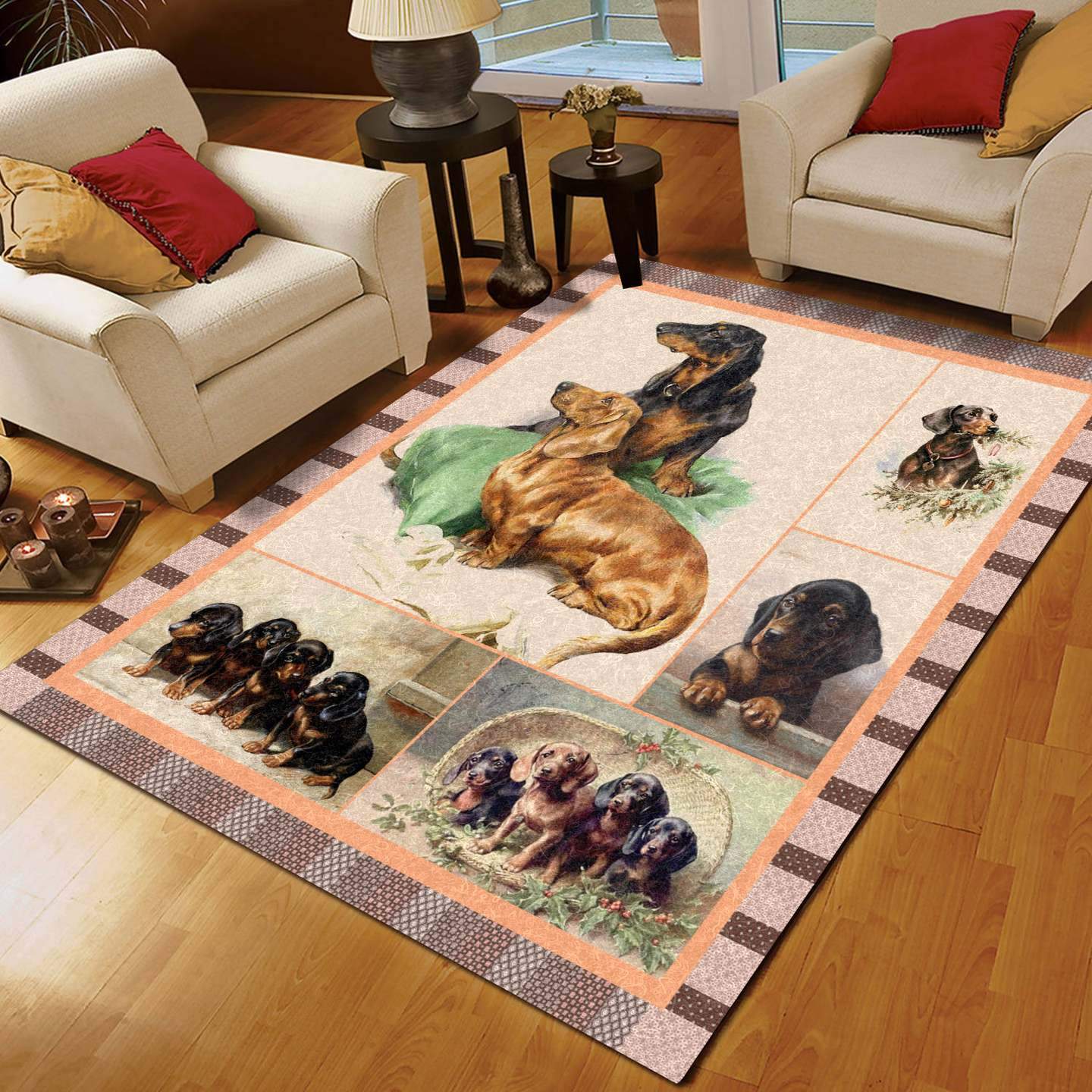 Deschea Dachshund Dog Limited Edition Rug