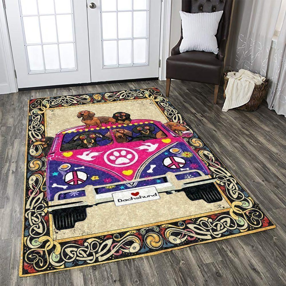 Deschea Dachshund Hippie Limited Edition Rug