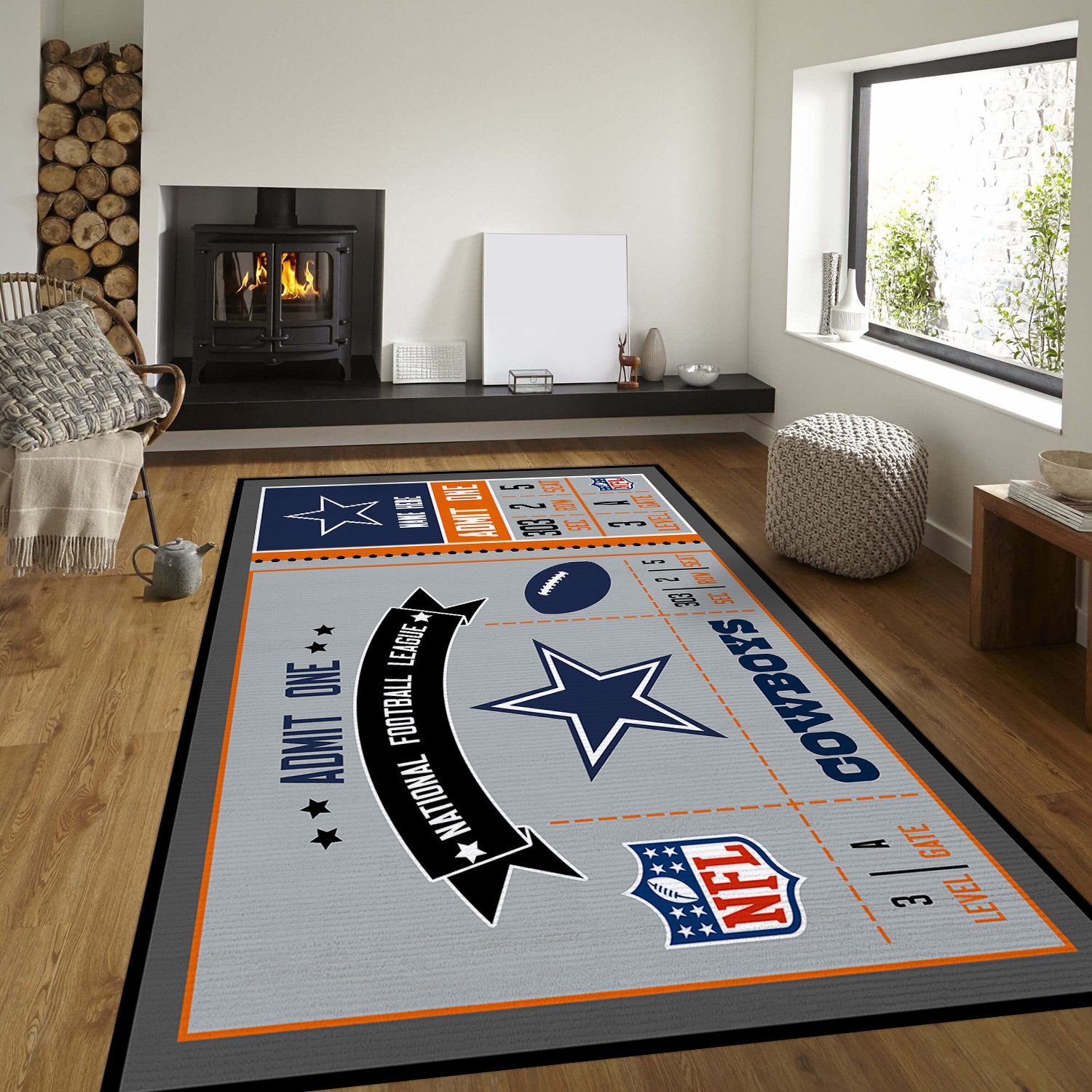 Deschea Dallas Cowboys Sport Rug – Custom Size And Printing